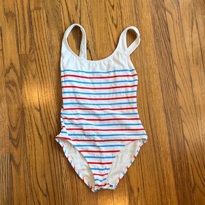 Solid & Striped one piece bathing suit